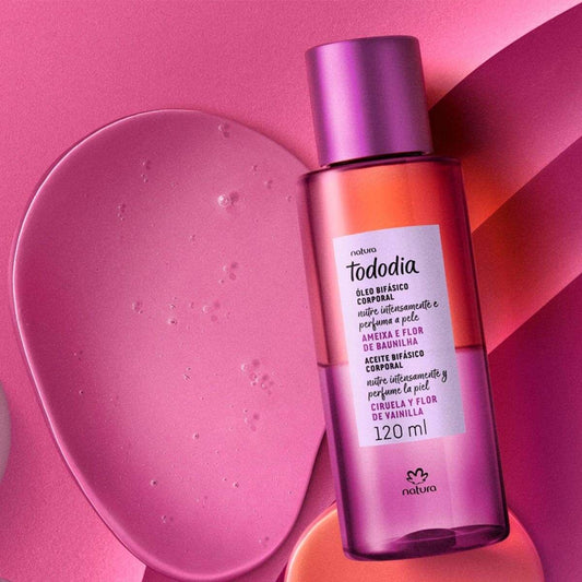 TODODIA AMEIXA E FLOR DE BAUNILHA Óleo Bifásico Corporal 120ml