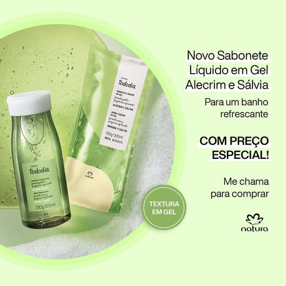 TODODIA ALECRIM E SÁLVIA Sabonete Líquido em gel 300ml