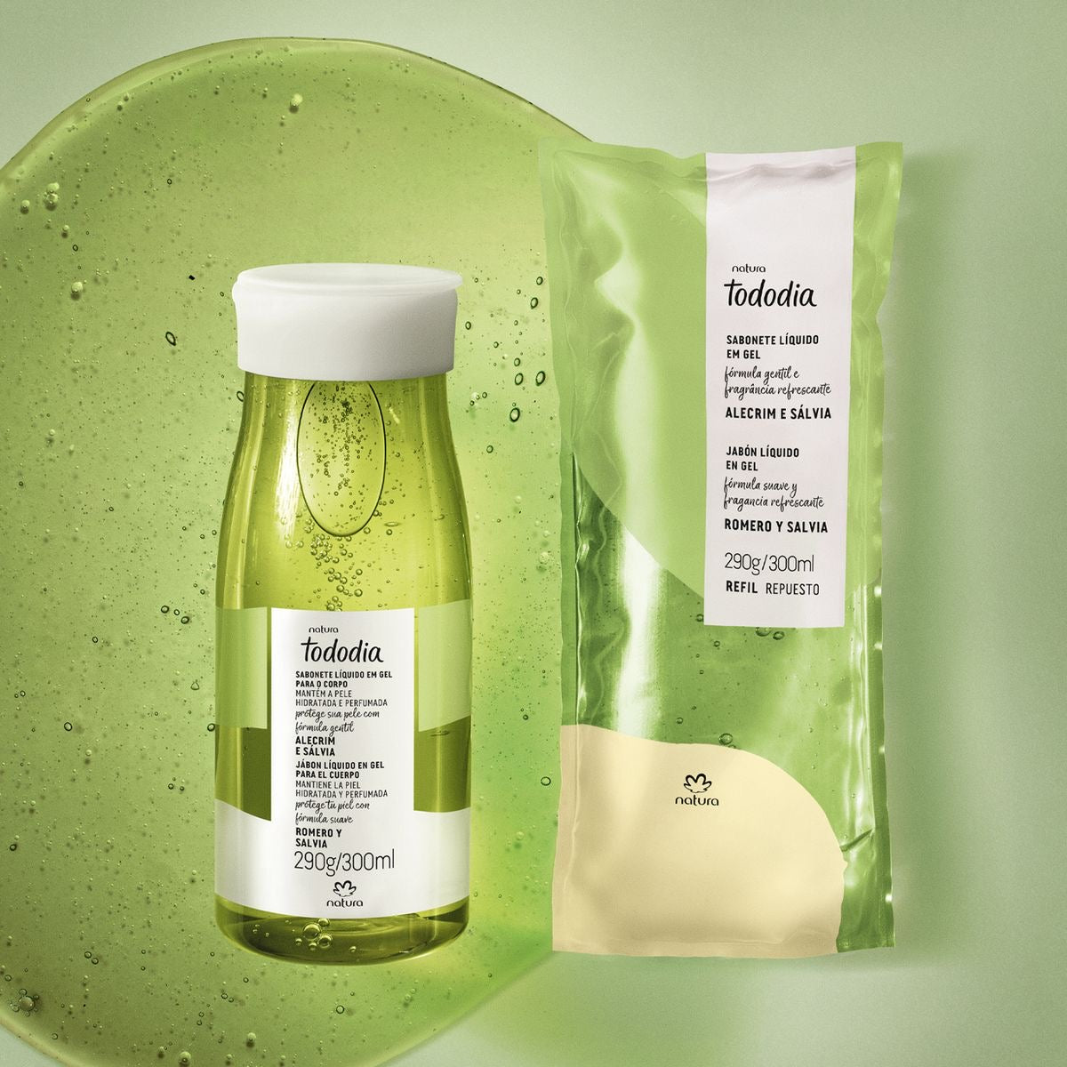 TODODIA ALECRIM E SÁLVIA Sabonete Líquido em gel 300ml