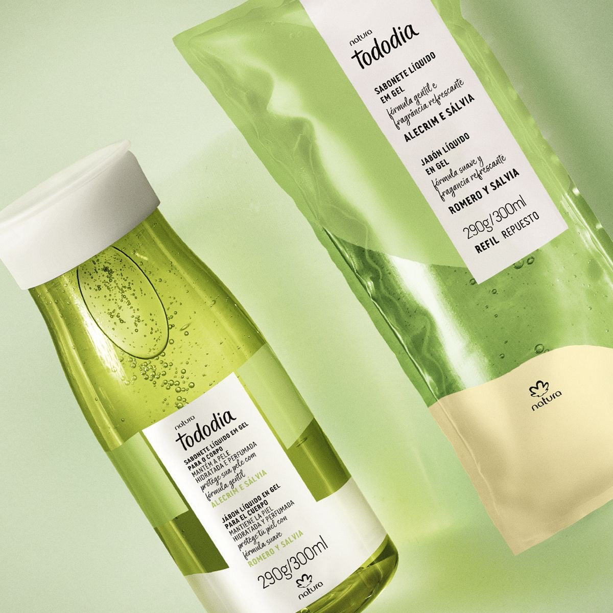 TODODIA ALECRIM E SÁLVIA Sabonete Líquido em gel 300ml
