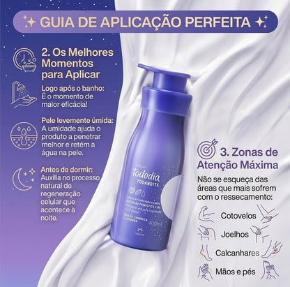 TODODIA CHÁ DE CAMOMILA E LAVANDA Creme Corporal 400ml