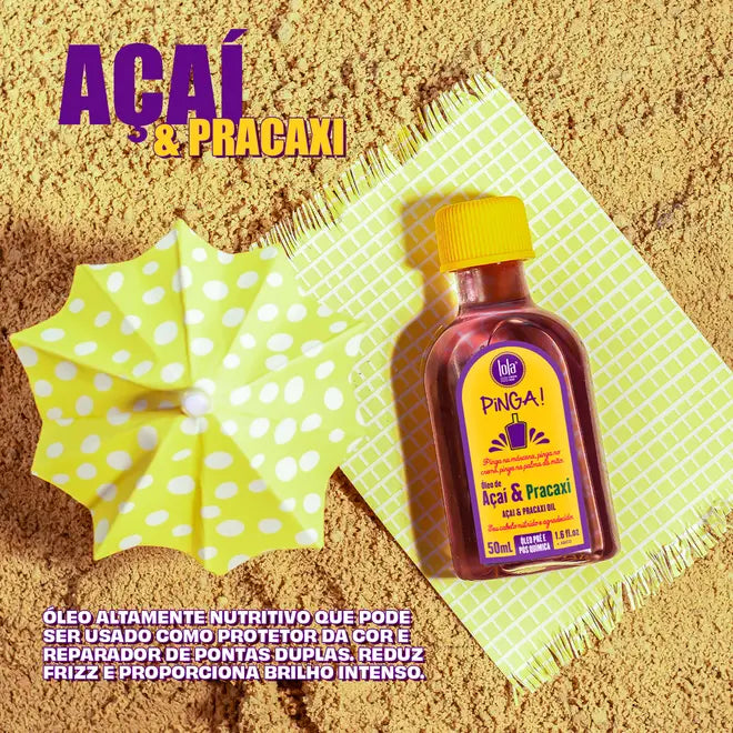 LOLA PINGA AÇAI & PRACAXI: Óleo Pré e Pós Química 50ml