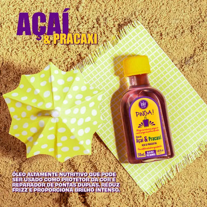 LOLA PINGA AÇAI & PRACAXI: Óleo Pré e Pós Química 50ml