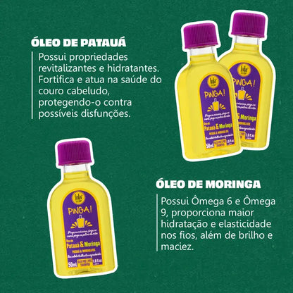 LOLA PINGA PATAUÁ & MORINGA: Óleo Pré e Pós Shampoo 50ml