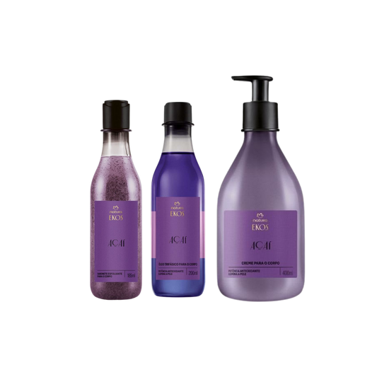 EKOS AÇAI Kit banho completo + BRINDE Refil
