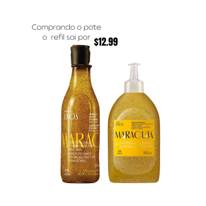 EKOS MARACUJÁ Exfoliating Liquid Soap 185ml + Refill 185ml