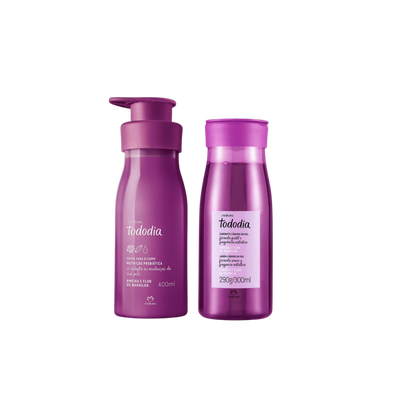 TODODIA AMEIXA E FLOR DE BAUNILHA Kit Creme Corporal + Sabonete liquido em gel