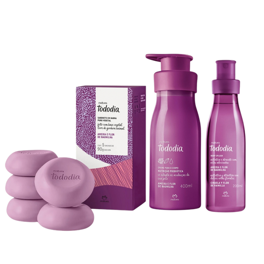 TODODIA AMEIXA E FLOR DE BAUNILHA Kit Completo
