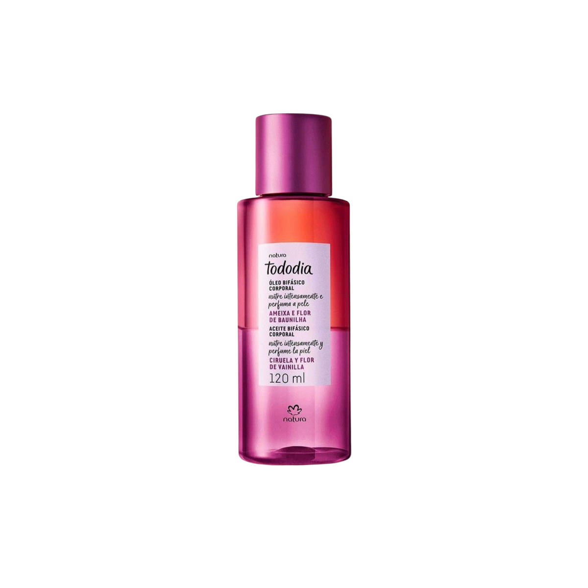 TODODIA AMEIXA E FLOR DE BAUNILHA Óleo Bifásico Corporal 120ml