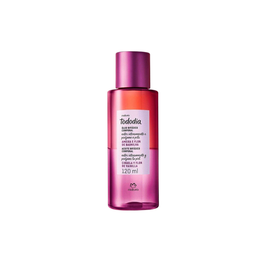 TODODIA AMEIXA E FLOR DE BAUNILHA Óleo Bifásico Corporal 120ml