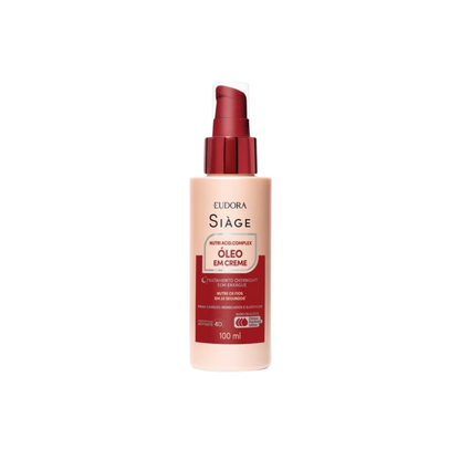 EUDORA SIAGE ÓLEO EM CREME: Leave-in + Tratamento Overnight 100ml