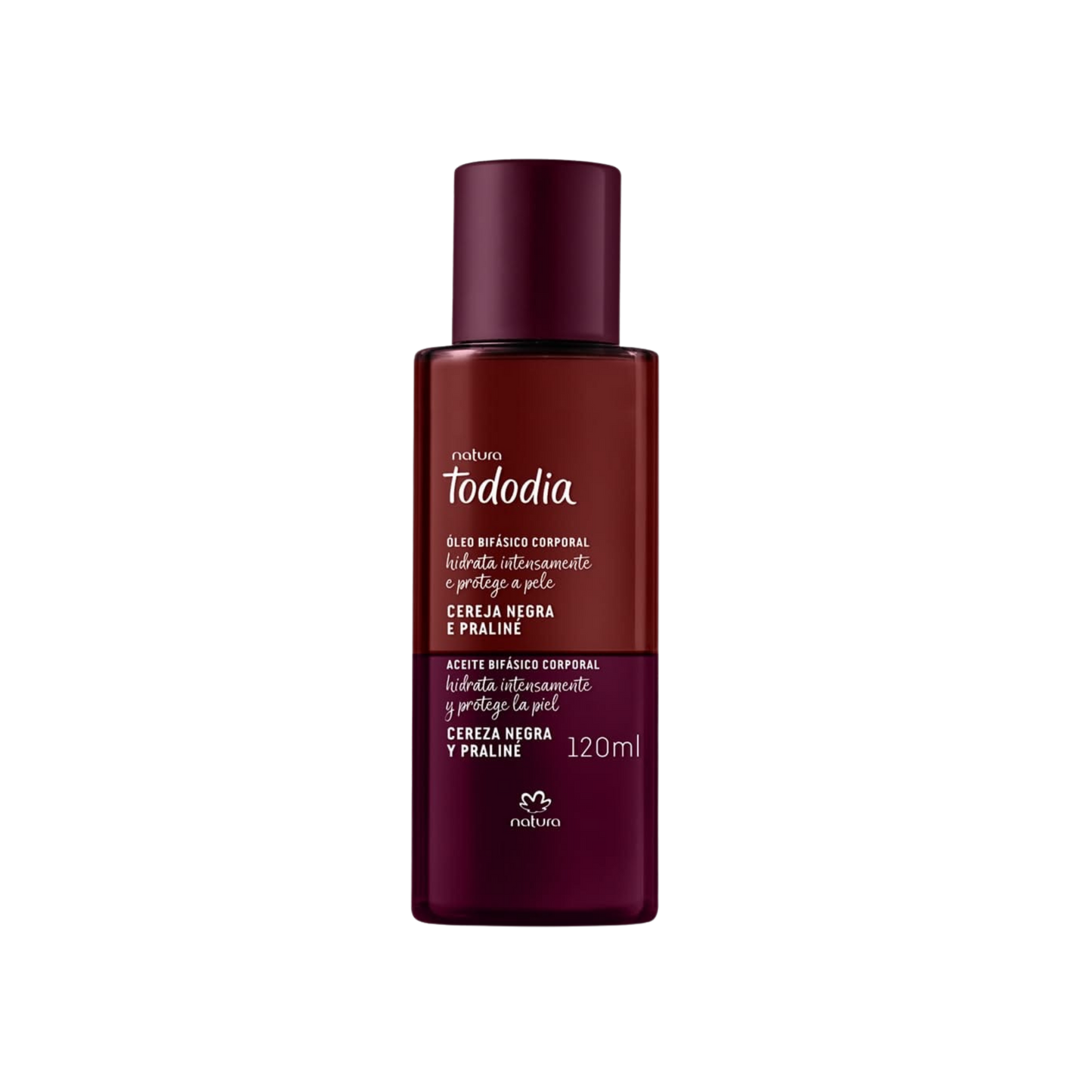 CEREJA NEGRA E PRALINÉ Óleo Bifásico Corporal 120ml