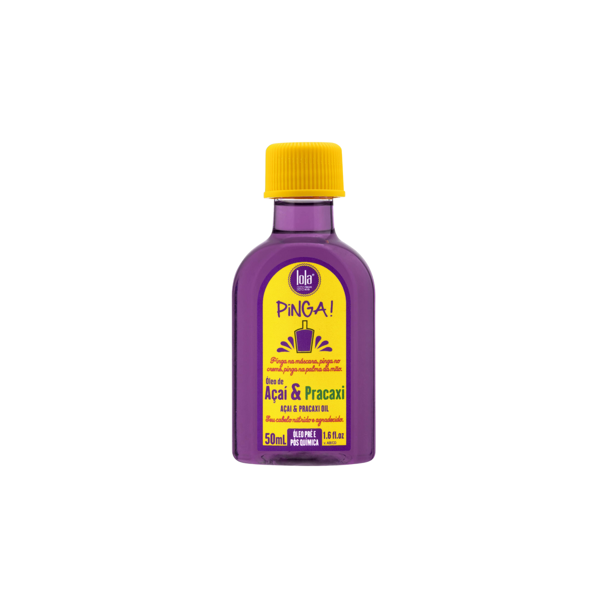 LOLA PINGA AÇAI & PRACAXI: Óleo Pré e Pós Química 50ml