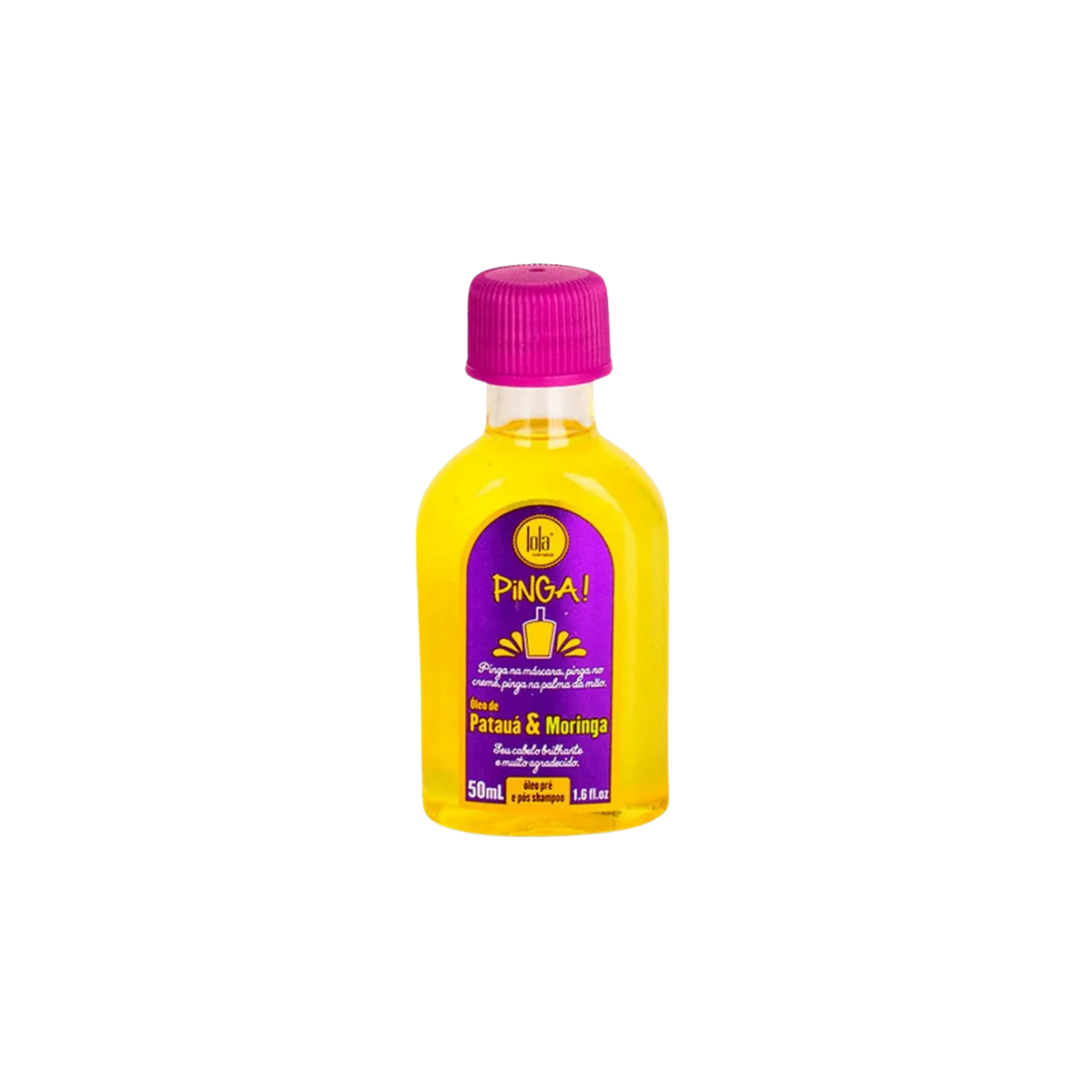 LOLA PINGA PATAUÁ & MORINGA: Óleo Pré e Pós Shampoo 50ml