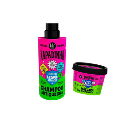 LOLA XAPADINHA Kit: Anti-Breakage Shampoo 250ml + Disciplining Mask 100g
