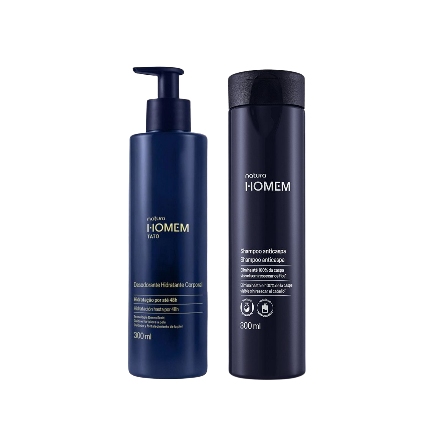 HOMEM Kit Creme Corporal + Shampoo Anticaspa