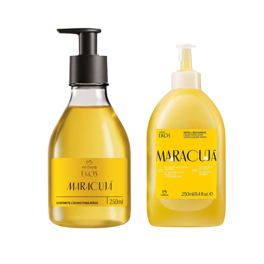 EKOS MARACUJÁ Sabonete Liquido para mãos 250ml + Refil 250ML