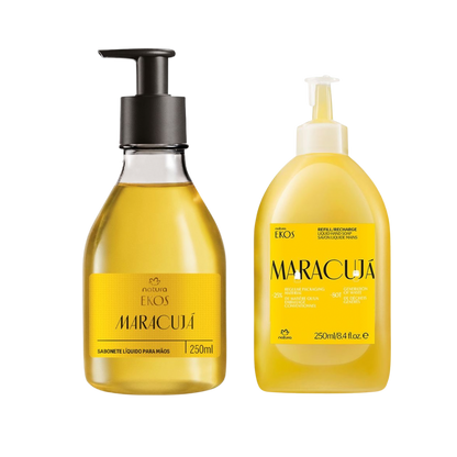 EKOS MARACUJÁ Sabonete Liquido para mãos 250ml + Refil 250ML