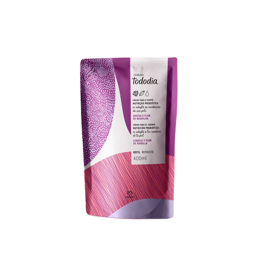 TODODIA AMEIXA E FLOR DE BAUNILHA Refil Creme Corporal 400ml