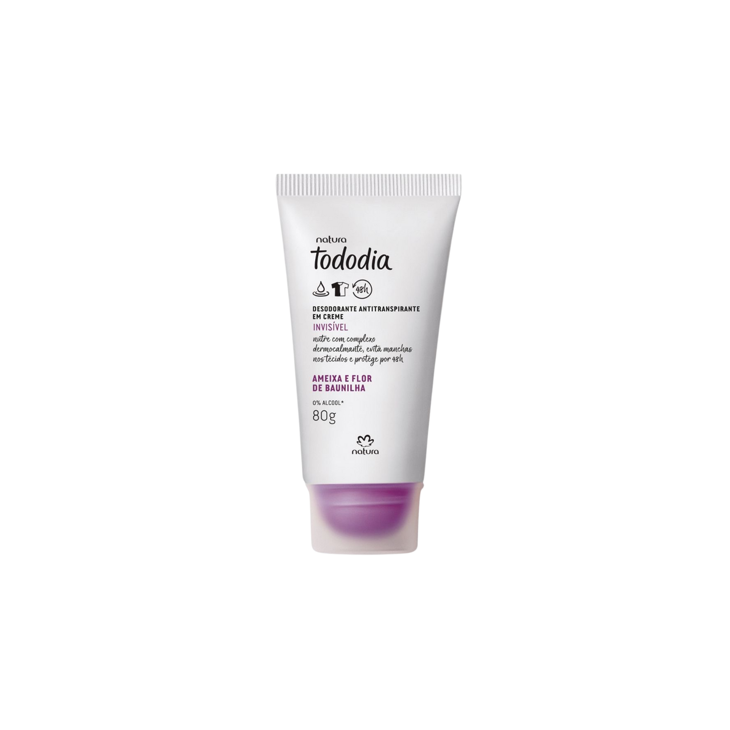 TODODIA AMEIXA E FLOR DE BAUNILHA Desodorante Antitranspirante em creme 80g