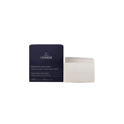 HOMEM Sabonete corpo e barba 3x110g